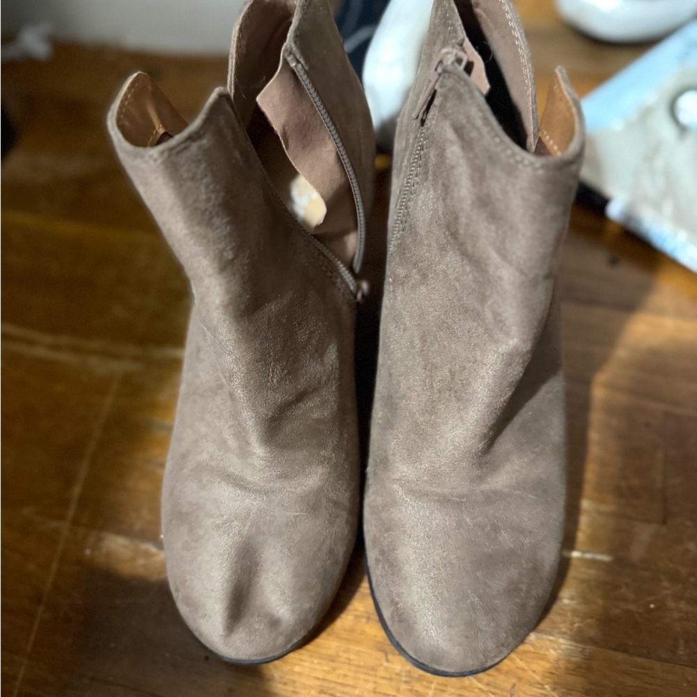 Soda Brown Ankle Booties